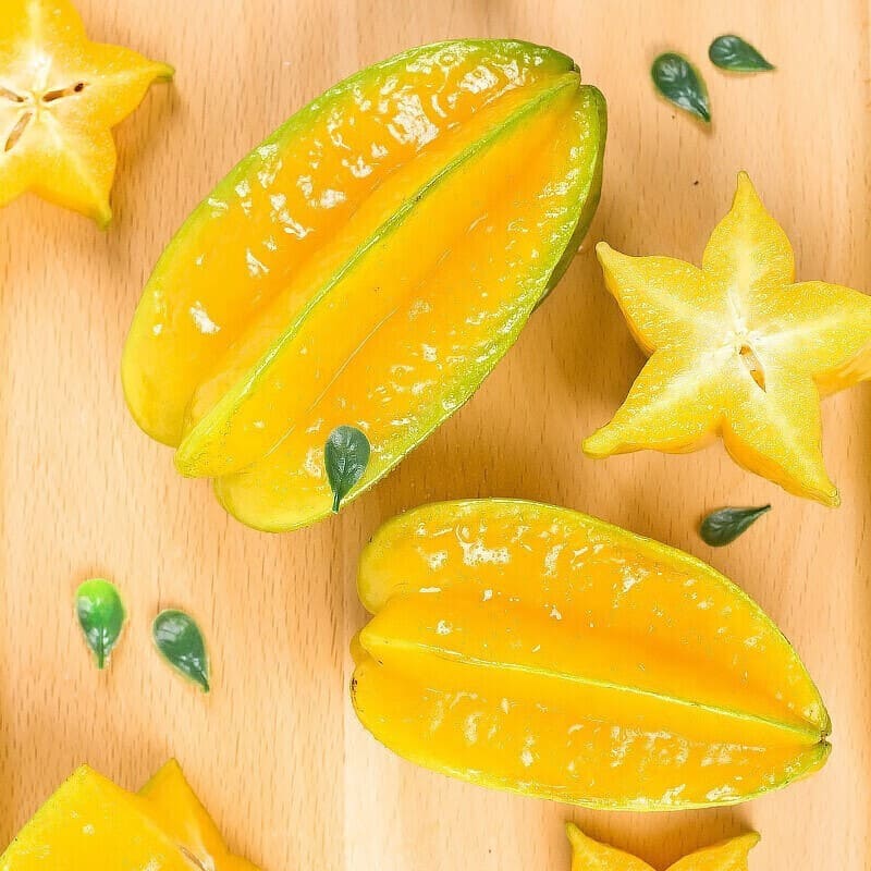 青尊园福建漳州甜杨桃新鲜水果应当季整箱洋桃红扬桃五角星阳桃 精选6颗装